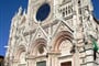 Itálie - Umbrie - Siena, průčelí katedrály, katedrála postavená v letech 1215-1285, průčelí 1380
