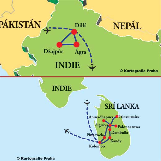 Srí Lanka - Indie - CK KALOUSEK & WILLIAMS a.s.