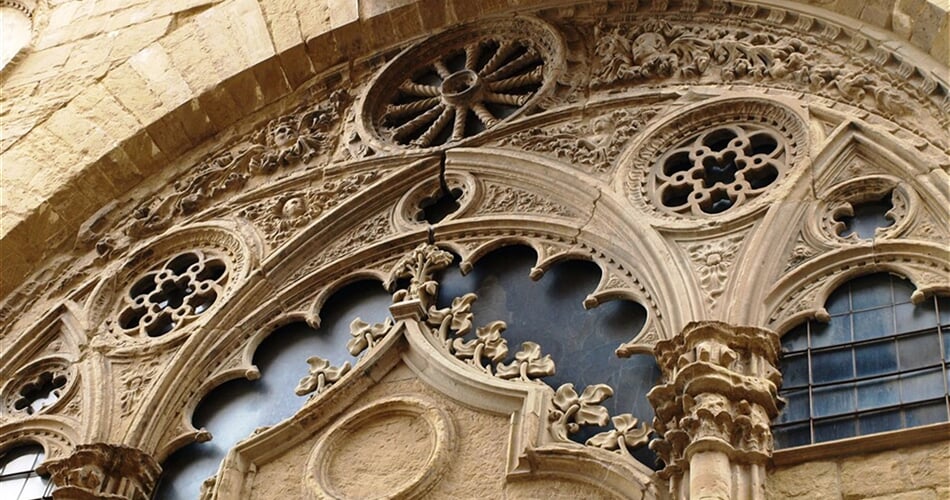 Itálie - Florencie - Orsanmichelle, detail kružby oken