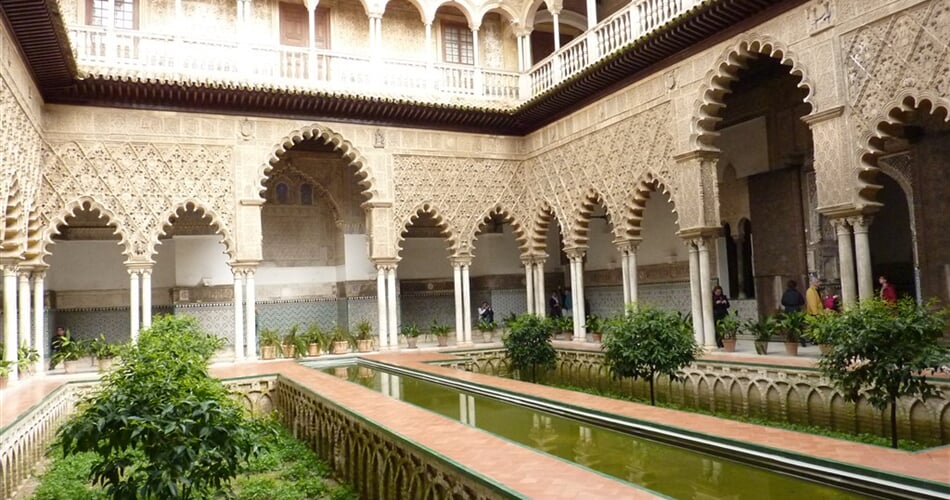 Španělsko - Andalusie -  Sevilla, Alcazár, Patio de las Doncellas