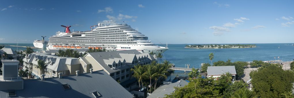 Key West, USA carnival Magic na moři panorama key west