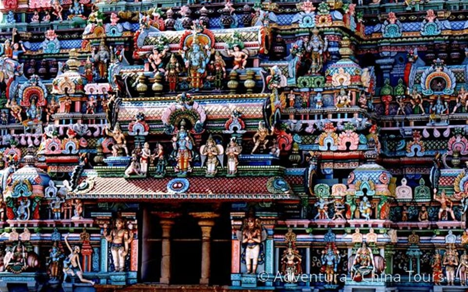 Pestrý hinduistický chrám