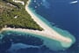 Dovolená Chorvatsko - ostrov Brač - Bol - pláž Zlatni Rat