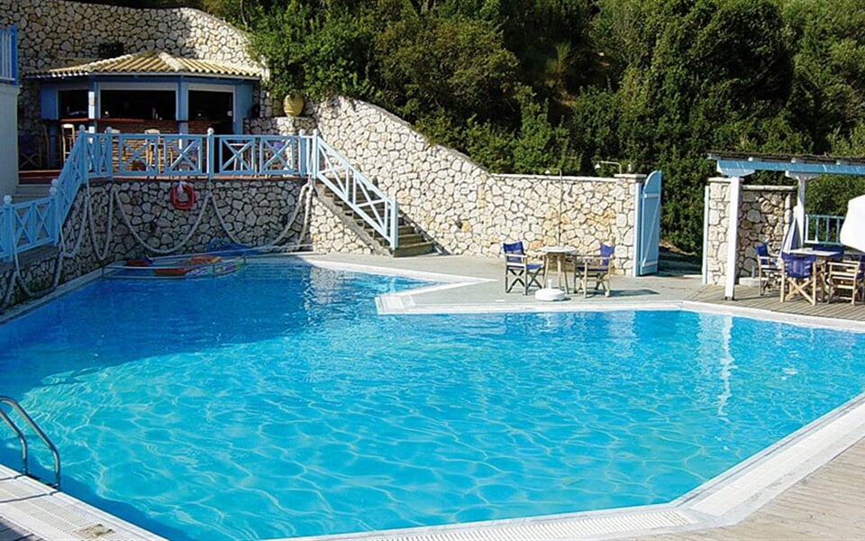 Aparthotel Kalypso - Lefkada: fotografie vybavení exteriérů a interiérů ubytování.