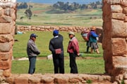 Vesnice Chinchero v oblasti Cuzco