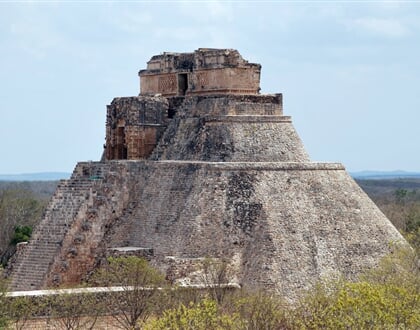 Kouzelníkova pyramida v Uxmalu
