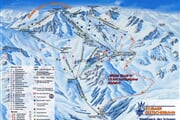 Stubai ledovec - mapa