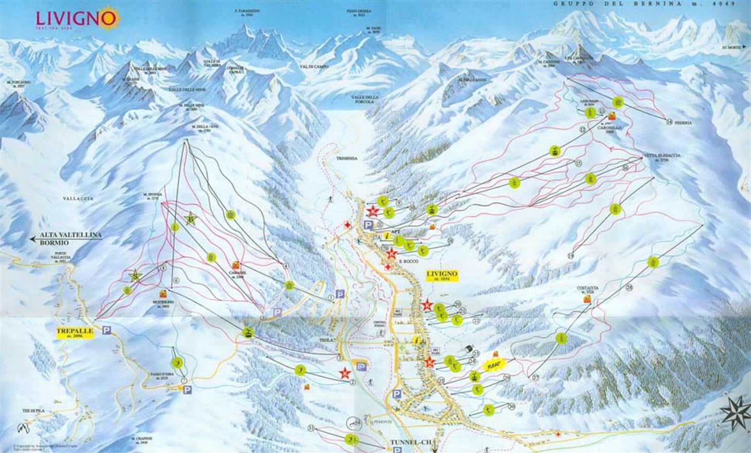 skimapa LIVIGNO