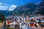 Švýcarsko - Zermatt s výhledem na Matterhorn