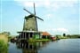 Zaanse Schans, Nizozemí, mlýn, plavba po řece