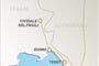 mapka - Slovinsko, Itálie a dotek Alp
