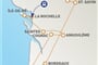 mapka - Bordeaux a Akvitánie