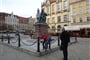 Polsko - Vratislav, pomník A. Fredra, autora veseloher, 1897, L.Marconi, původně Lvov, před řáděním ukrajinských nacionalistů musel být odvezen