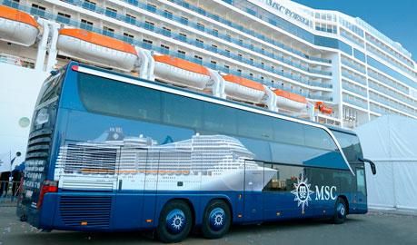 Plavby MSC bus