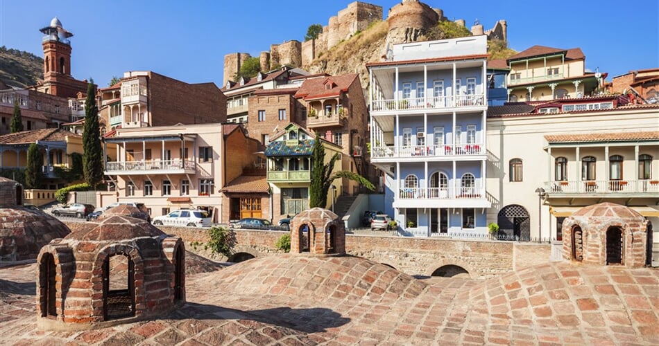 Gruzie, Tbilisi - staré město a sirné lázně