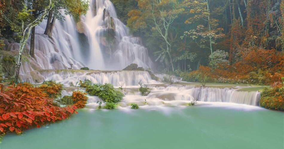 Laos - vodopády Kuang Si