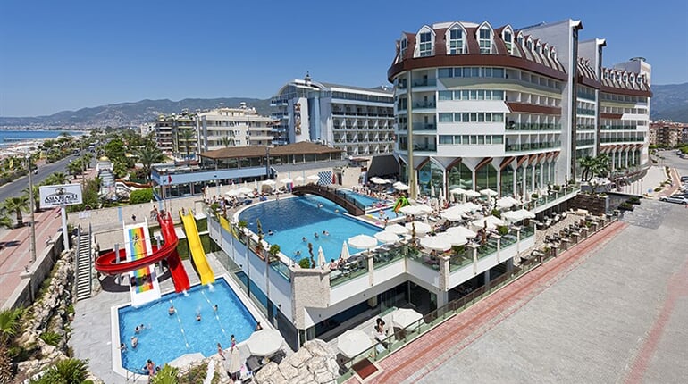 Hotel Asia Beach Resort & Spa: fotografie vybavení exteriérů a interiérů ubytování.