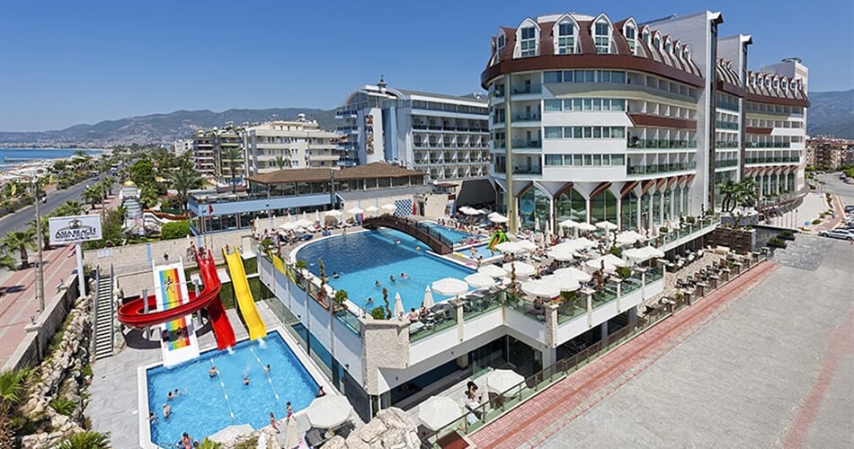 Hotel Asia Beach Resort & Spa: fotografie vybavení exteriérů a interiérů ubytování.