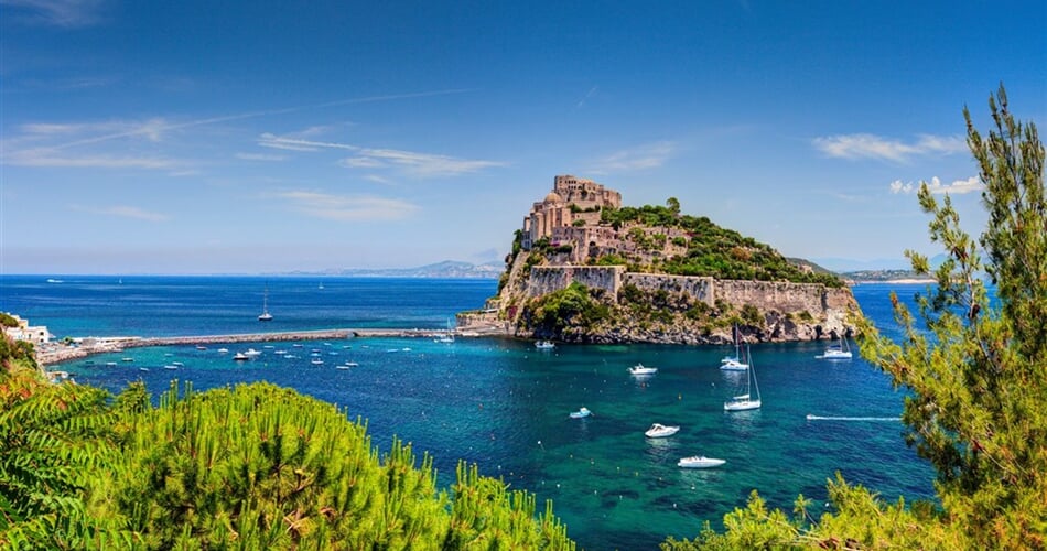 Pobytově poznávací zájezd Itálie - Ischia Aragonský hrad