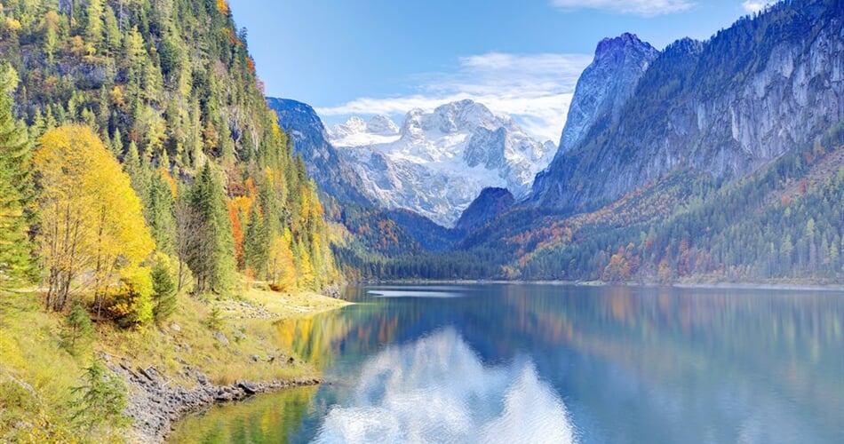 Turistika Rakouské Alpy - Dachstein - jezero Gosausee