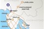 Poznávací zájezd - Severní Jadran - mapa zájezdu