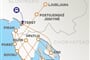 Poznávací zájezd - Severní Jadran - mapa zájezdu
