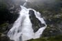 Norsko - vodopády Klievafossen na řece Briksdalselva
