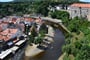 Česká republika - Český Krumlov, pohled na řeku (Wiki - Scotch Mist)