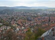 Tajemný Harz a čarodějnice 29 výhled ze zámku Wernigerode