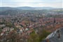 Tajemný Harz a čarodějnice 29 výhled ze zámku Wernigerode