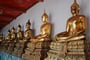 Buddhové u chrámu Wat Pho, Bangkok