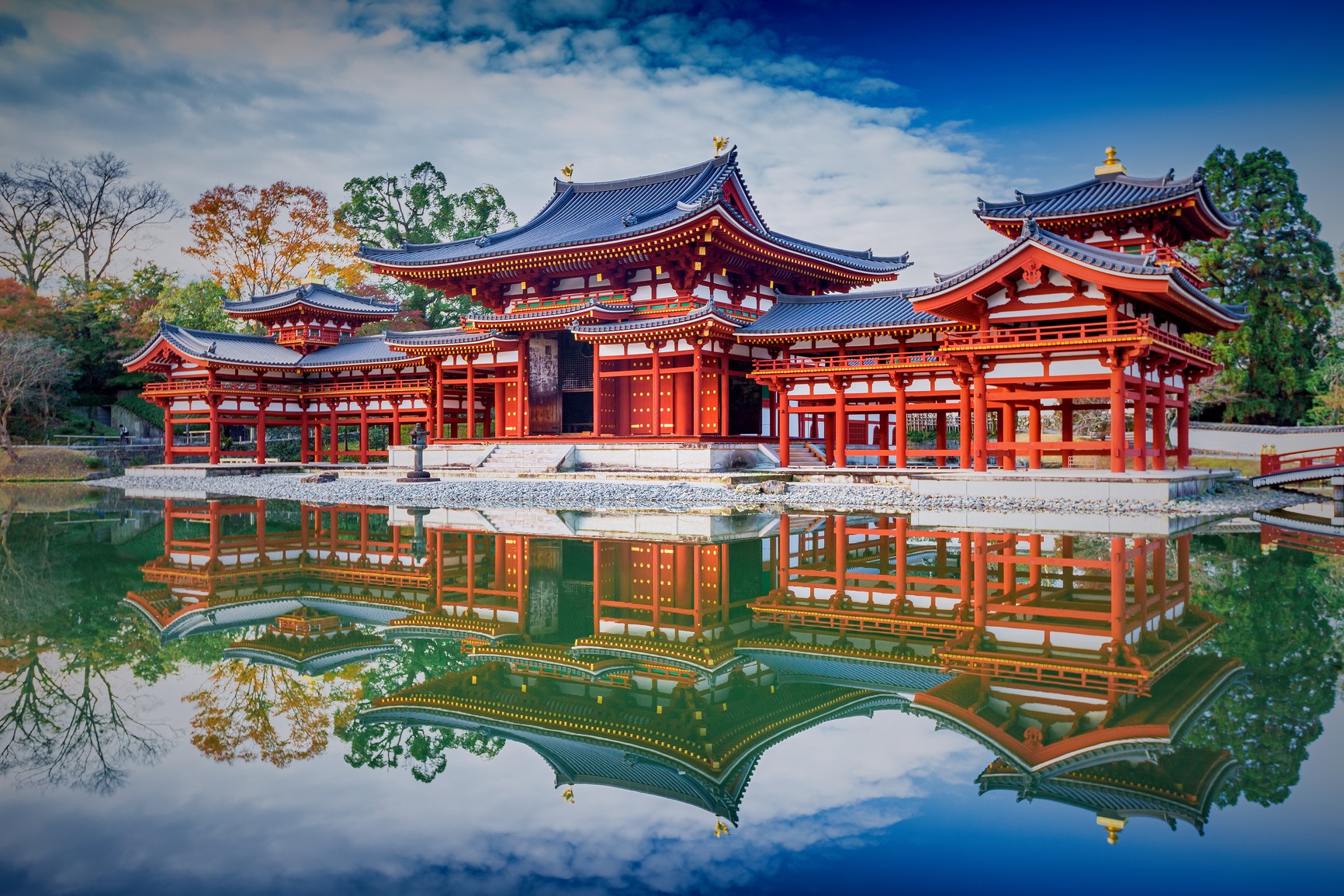 Japonsko - město Kjóto, budhistický chrám Byodo