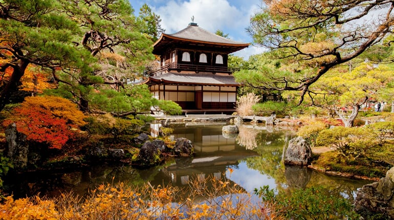 Japonsko - Kjóto, chrám Ginkakuji
