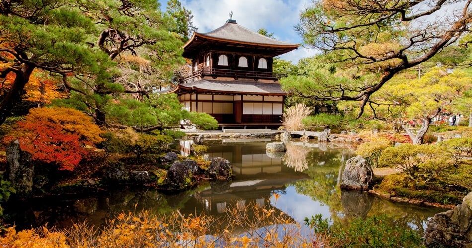 Japonsko - Kjóto, chrám Ginkakuji