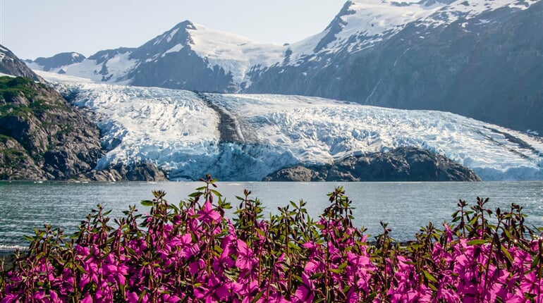 USA - Aljaška, ledovec Portage