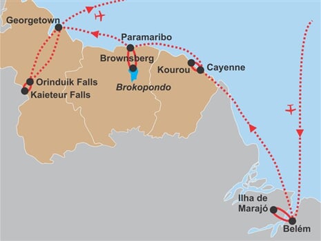 belem guyana surinam 02 trasa