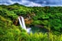 Havaj - ostrov Kauai, vodopády Wailua