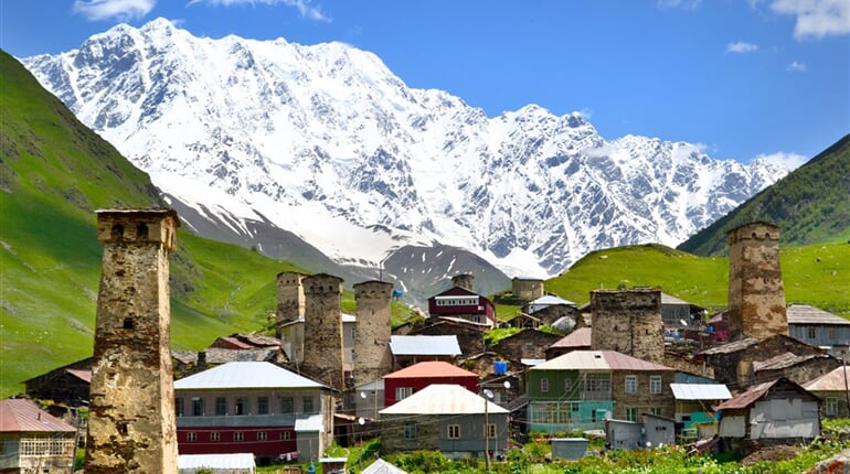 Gruzie - vesnice Ushguli