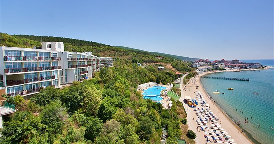 Hotel Paradise Beach: fotografie vybavení exteriérů a interiérů ubytování.