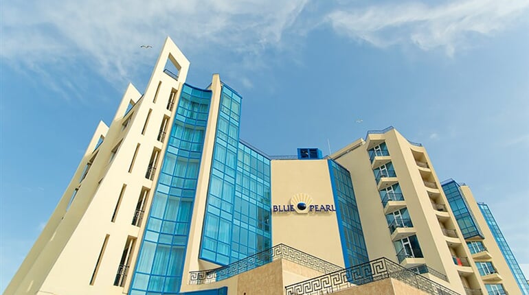 Hotel Blue Pearl: fotografie vybavení exteriérů a interiérů ubytování.