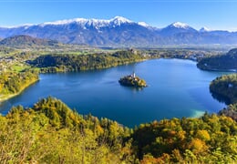 Slovinsko – Barevný Podzim U Jezera Bled