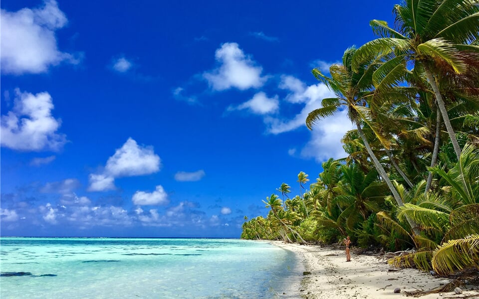 Beautiful beach and lagoon at atoll named Tetiaroa, Tahiti, French Polynesia_shutterstock_636622885