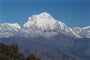 Dhaulágirí (8 167 m) při pohledu z nejvyššího bodu našeho putování (3 200 m).