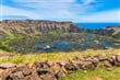 Rano Kau volcano, Easter island, Chile, South America_shutterstock_2402033051