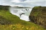 Island, vodopád Gullfoss