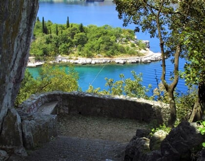 Omišalj from the park view to the sea jpg