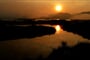 Západ slunce nad Mekongem © Foto: Martin Hessler a Dominika Sommerová, archiv CK Kudrna
