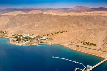 Pohled na Eilat v jižním Izraeli pro web