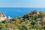 Výhled z recepce, Arbatax, Sardinie