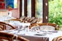 Terasa restaurace, Porto Cervo, Costa Smeralda, Sardinie